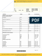 Complete Blood Count and Dengue Test Results