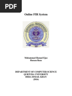 Online FIR Thesis