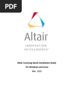 Altair Licensing Quick Installation Guide