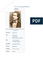 Mihai Eminescu: "Eminescu" Redirects Here. For Other Uses, See