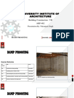 University Institute of Architecture: Building Construction - VII ARP-402