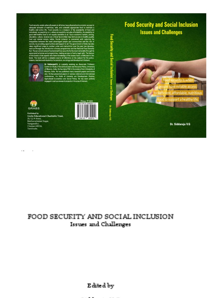 Chikodi Sex - Food Security and Social Inclusion by DR - Siddaraju VG | PDF | Food  Security | Agriculture