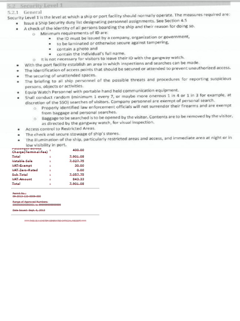 ISPS Level 3 | PDF