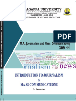 MA JRNLSM & Mass Comm-309 11 - Introduction To Journalism and Mass Communications PDF