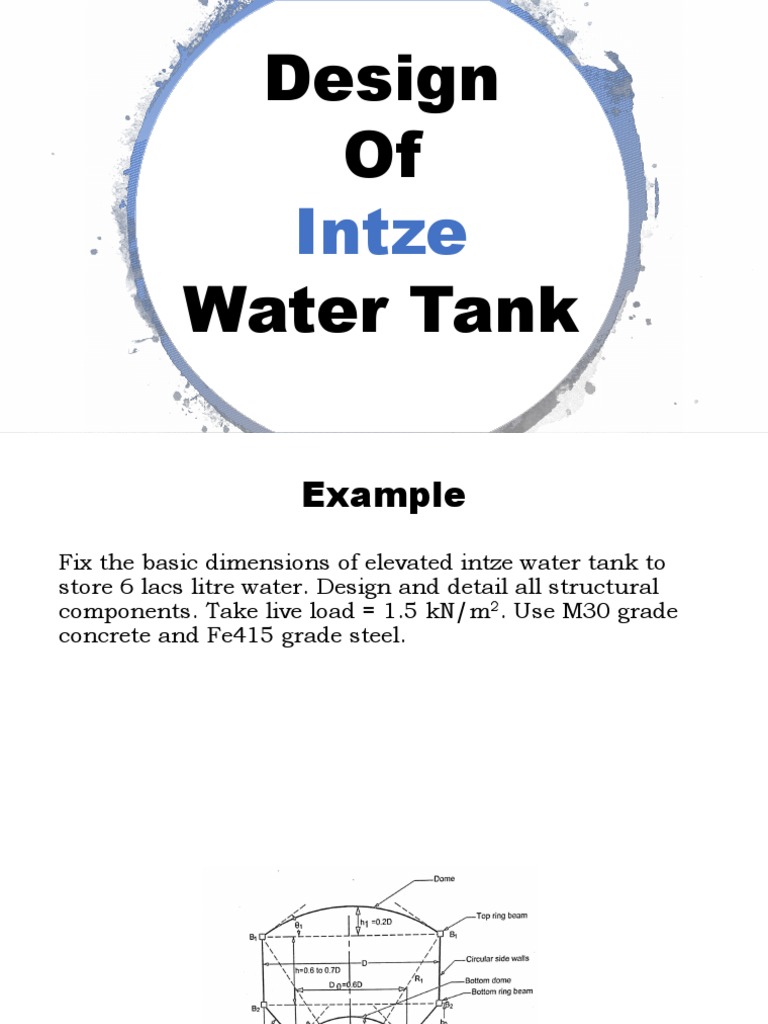 Intze Water Tank PDF | PDF | Technology & Engineering