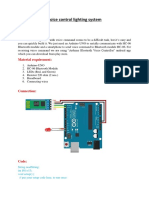 Voice Control Lighting System