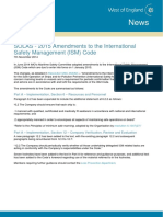 Solas - 2015 Amendments To The International Safety Management Ism Code PDF