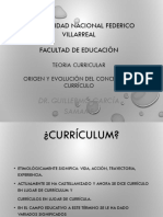 Teoría curricular: evolución del concepto de currículo