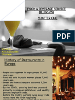 Food & Beverage Service (DTH2025) Chapter One: Owned By:-Aylin Kamaruddin JPH/PMM