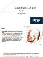 Pemeriksaan Saraf Kranial VII dan XII