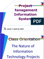 Project Management Information System: Mr. Celso T. Agos Jr.,Msit