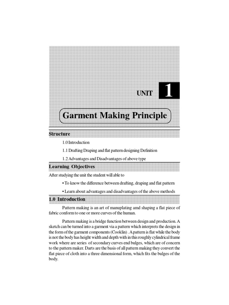 Pattern Making in Fashion Design | PDF | Yarn | Clothing