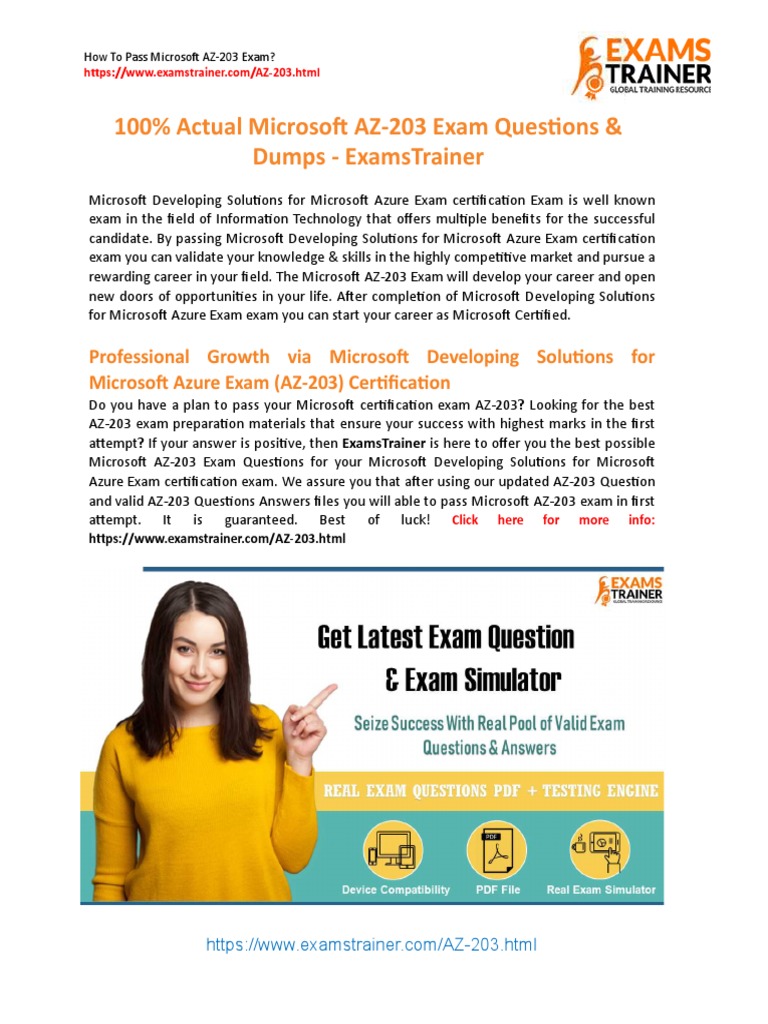Full Version 2019 New Az 203 Pdf And Az 203 Vce Dumps Free