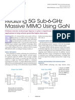 Realizing 5G Sub-6-GHz Massive MIMO Using GaN