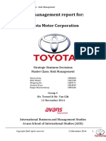 Risk Management Report Toyota PDF