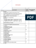 AID Checklist