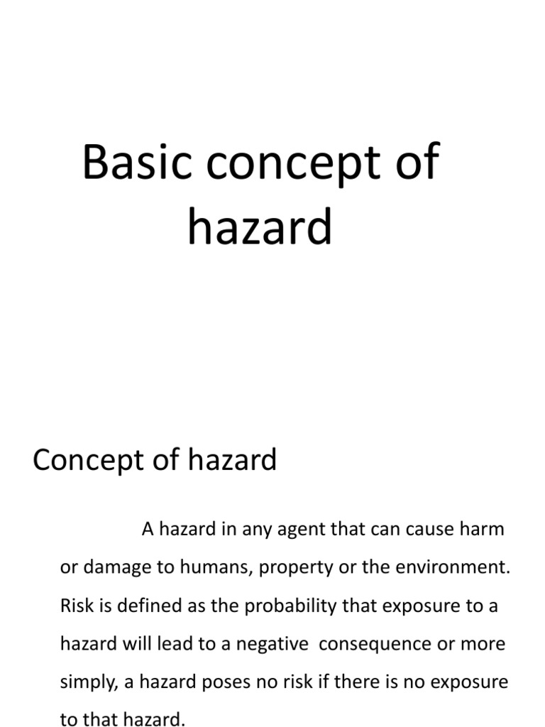 Basic Concept Of Hazard Pdf