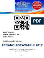 #Franchiseasiaphl2017: M2017010790 Fariah Joanna G. Lu