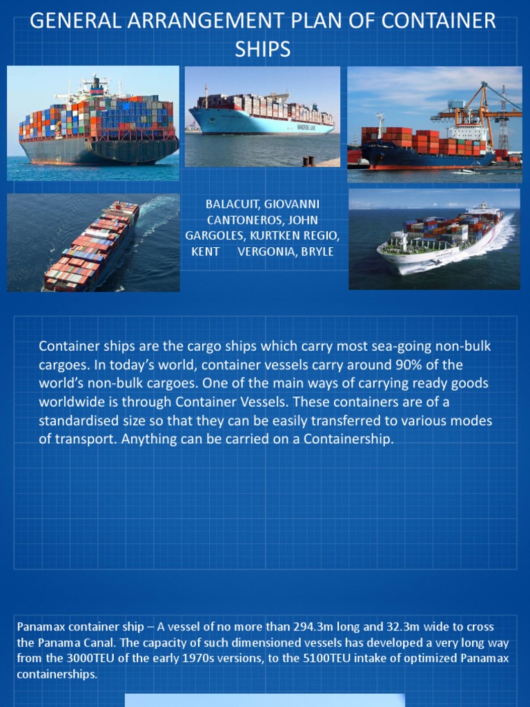 Container Ship Design and Specifications | PDF | Shipping ...