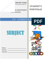 Co - Curricular: Student'S Portfolio