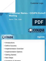 Coupa Kickoff Meeting Template