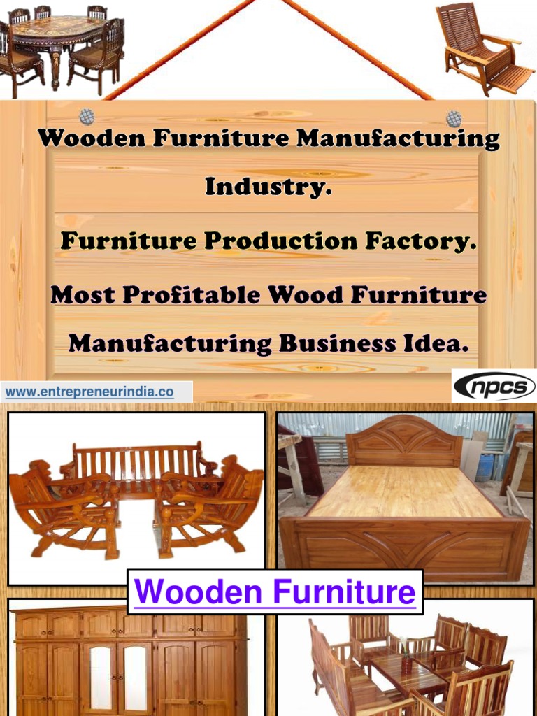 Wooden Furniture Manufacturing Industry. Furniture Production Factory