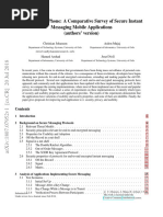 The Snowden Phone - A Comparative Survey of Secure Instant Message Mobile Application