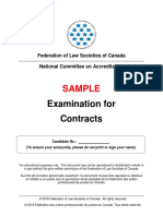 Sample: Examination For Contracts