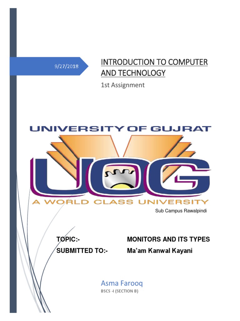 Monitors and Its Types | PDF | Computer Monitor | Liquid Crystal Display