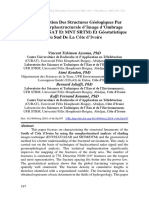 Caracterisation Des Structures Geologiqu