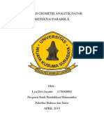 Makalah Parabola Geometri Analitik Datar