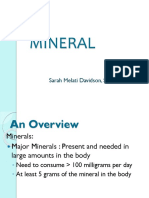Mineral: Sarah Melati Davidson, S.GZ., M.Si