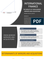 International Finance: The Impacts of Cross Border Mergers and Acquisitions