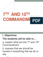 7th and 10th Commandment