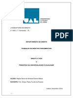 Trabalho Direito À Vida - Disciplina Direitos Fundamentais