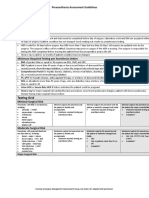 Testing Grid: Preanesthesia Assessment Guidelines