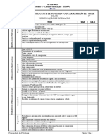 Sistema Inteligente de Suprimento de Ar Respirável Sisar Verificação de Operação Sisar N Item SIM NÃO