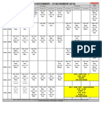 Time Table Senior Wing