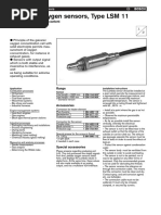 "Lambda" Oxygen Sensors, Type LSM 11: For Measuring The Oxygen Content