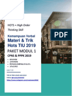 Modul 1 Hots TIU 2019 - Kemampuan Verbal PDF