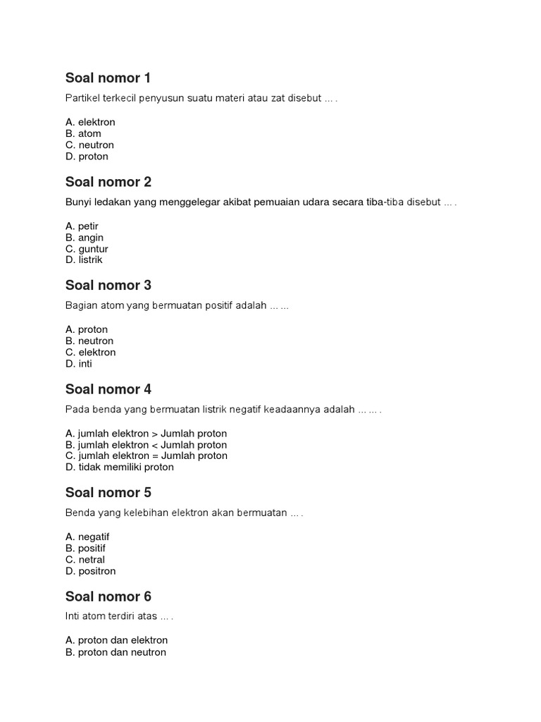 Soal Nomor 1