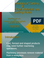 Fundamentals of Cutting & Cutting-Tool Materials and Cutting Fluids
