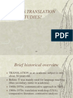 What Is Translation Studies