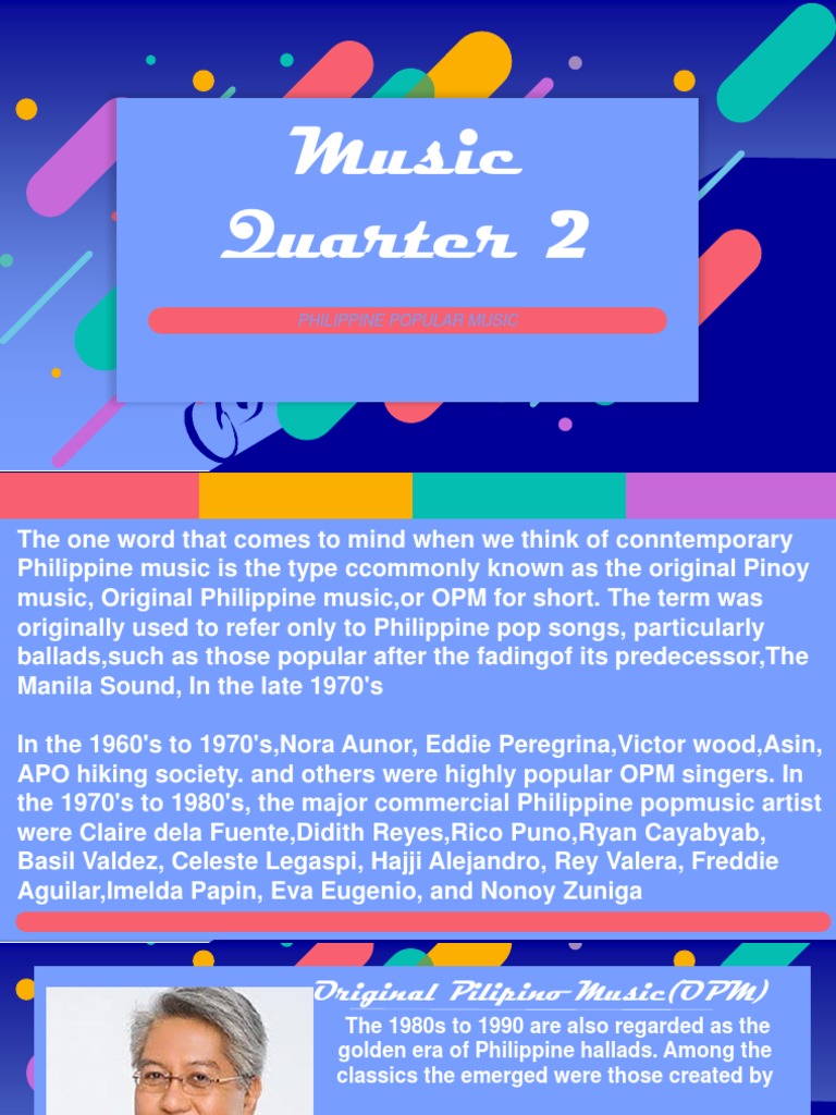 Overview of Philippine Popular Music | PDF | Musicians | Performing Arts