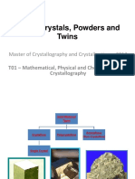 Single Crystals, Powders and Twins