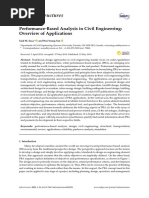 Infrastructures: Performance-Based Analysis in Civil Engineering: Overview of Applications