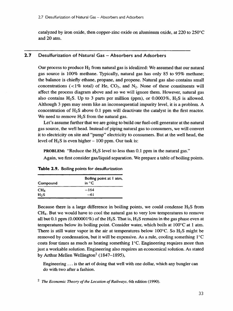 Natural Gas Desulfurization Process | PDF | Sodium Carbonate | Sulfuric ...