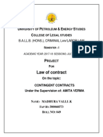 Contingent Contract Abstract and Synopsis