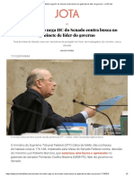Celso de Mello Nega HC Do Senado Contra Busca No Gabinete de Líder Do Governo - JOTA Info