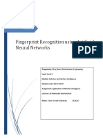 Fingerprint Recognition Using Artificial Neural Networks